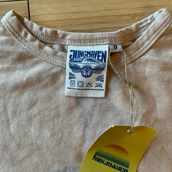NWT Jungmaven Grom kids tee in dusty pink 8 - Picture 3 of 3